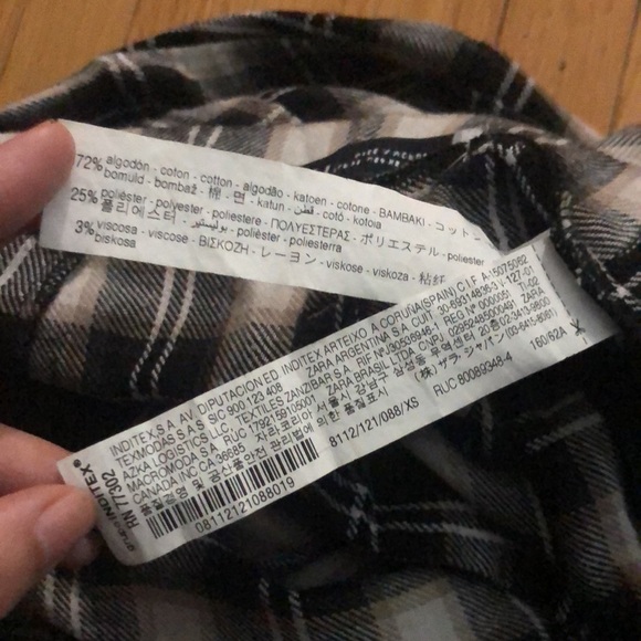 Zara Plaid Pants - 8112/121 - Picture 5 of 6